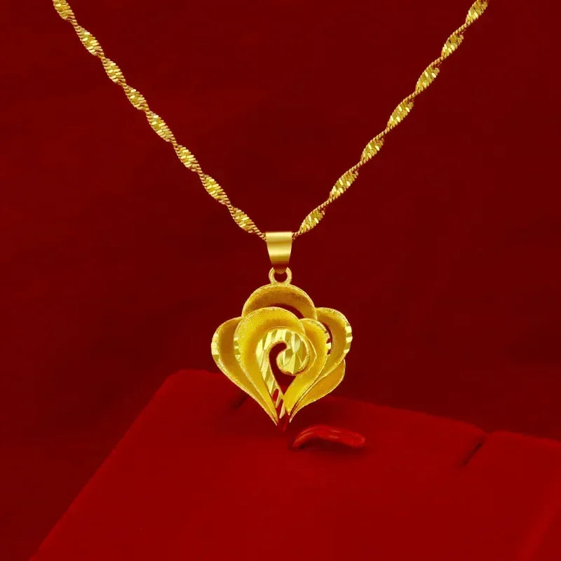  gold necklace AU999 real gold