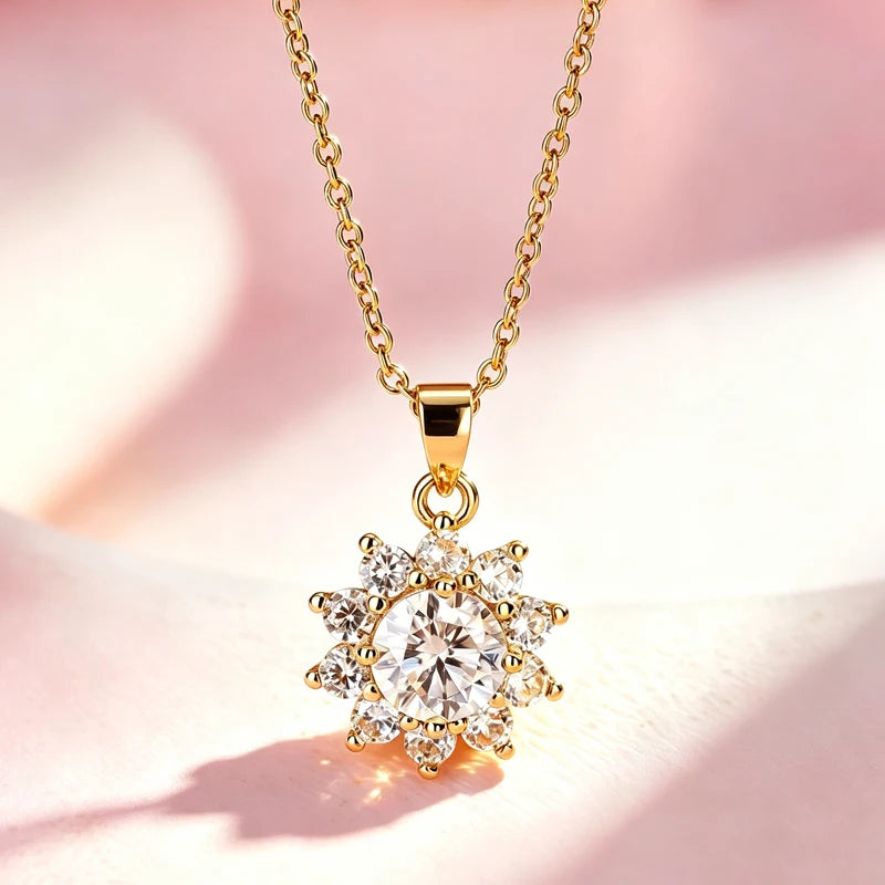AITERNITY Moissanite Pendant Necklace