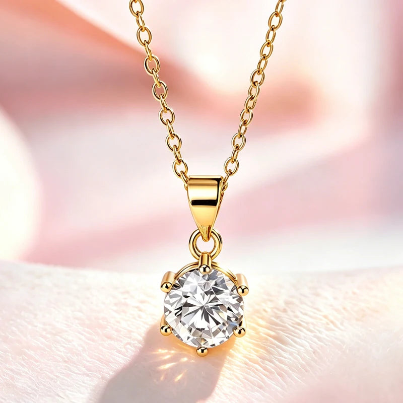 AITERNITY Moissanite Pendant Necklace