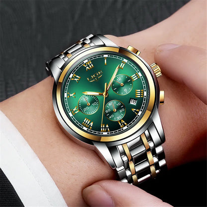 LIGE Relojes Hombre Chronograph Watch