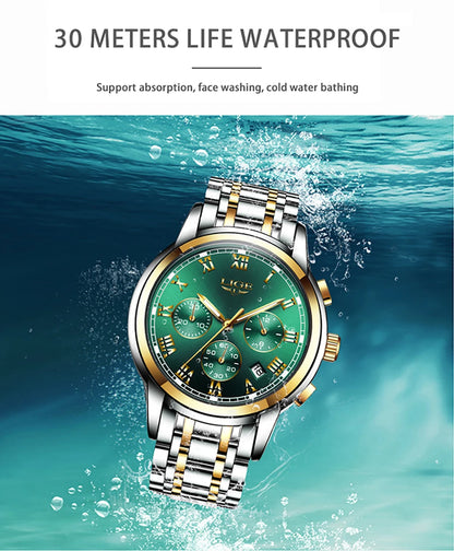 LIGE Relojes Hombre Chronograph Watch