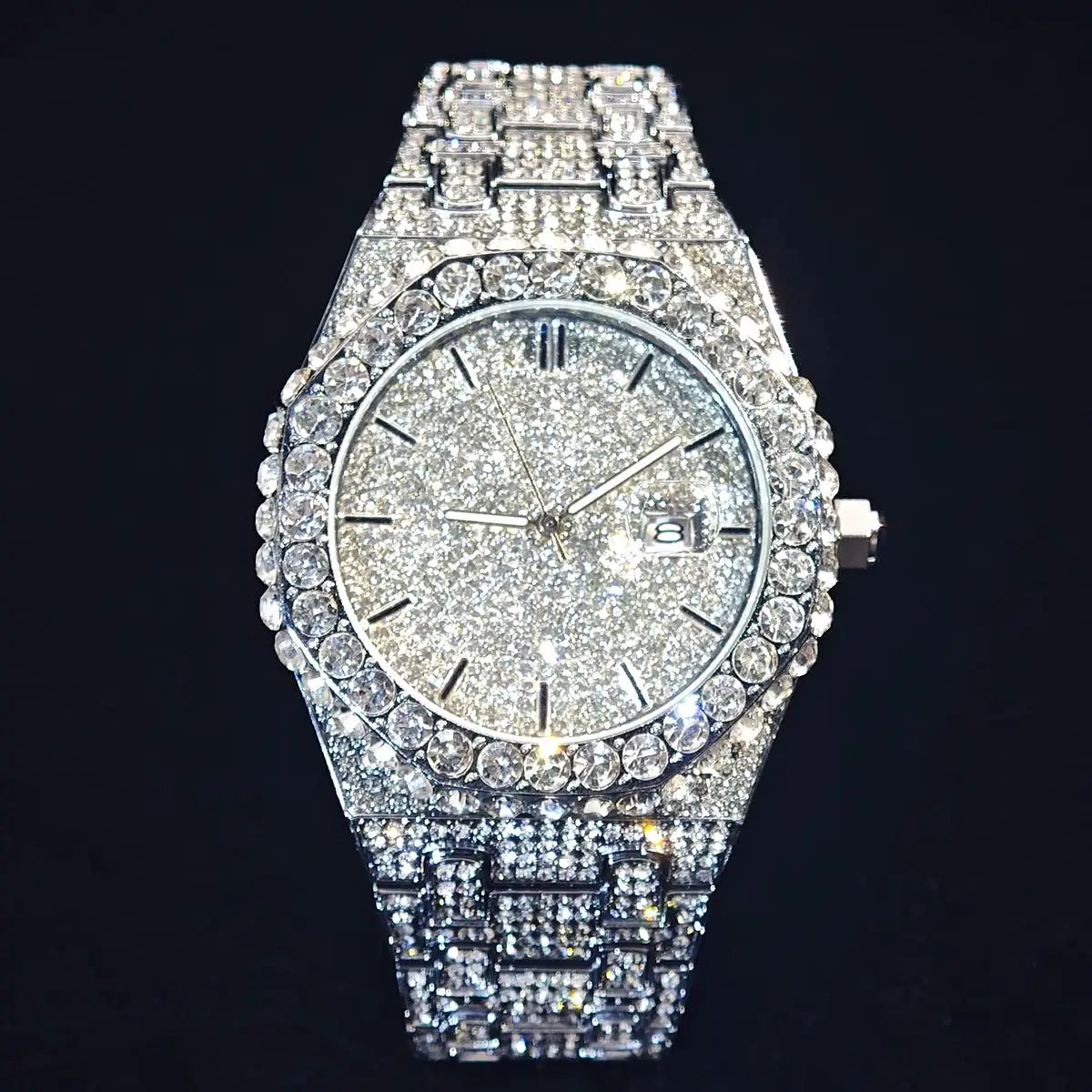 UNIGUET Herren-Hip-Hop-Uhr