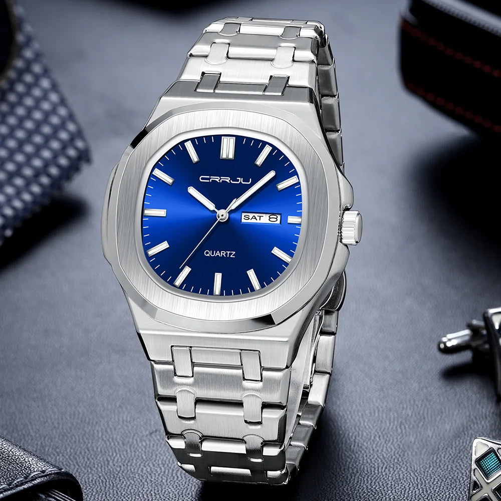 Orologio da uomo in acciaio inossidabile CRRJU