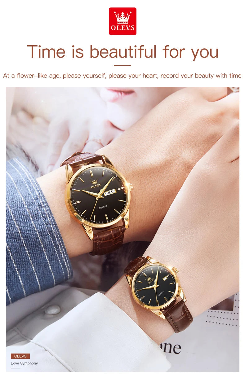 OLEVS Couples Watch