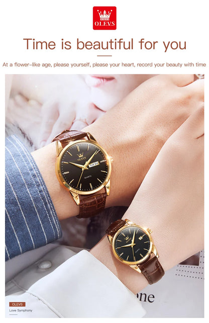 OLEVS Couples Watch