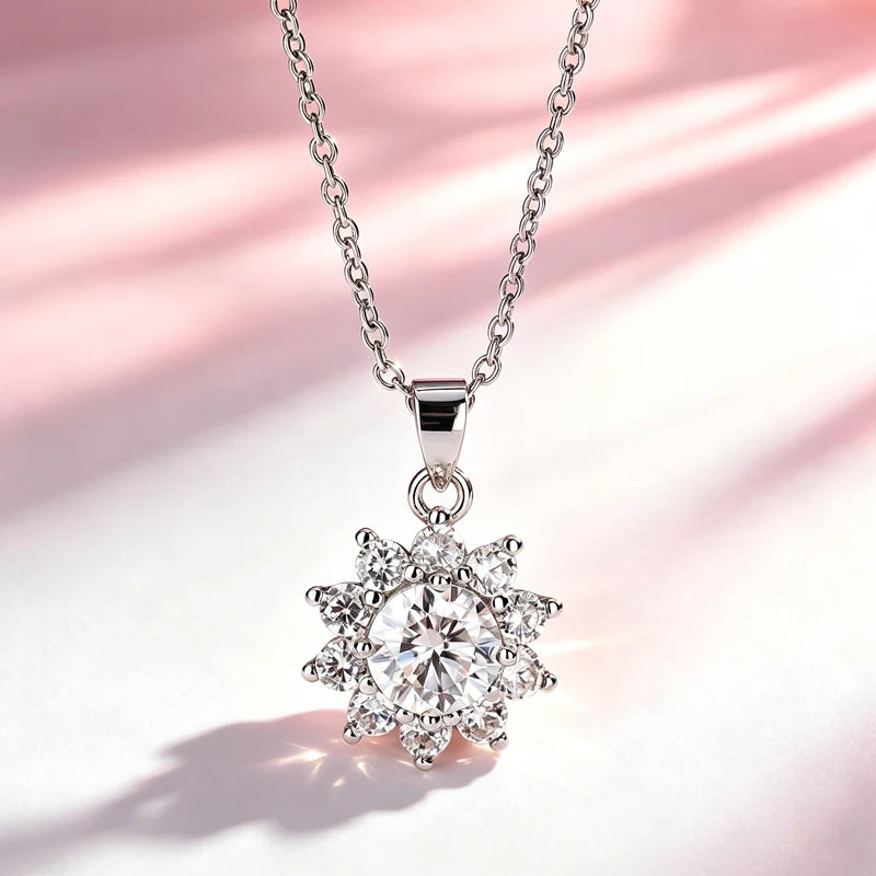 AITERNITY Moissanite Pendant Necklace