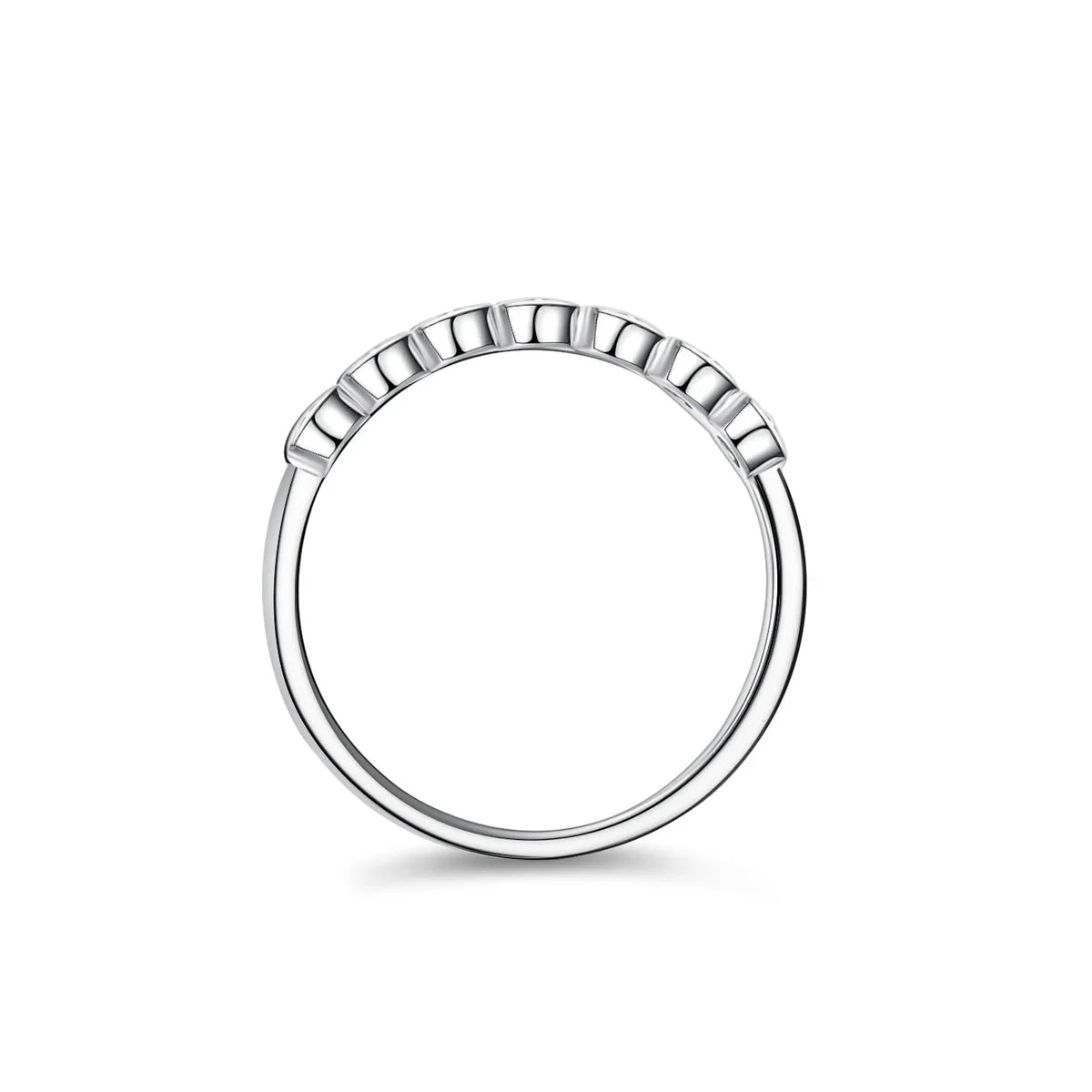 18K Gold &amp; Moissanite Seven-star Ring