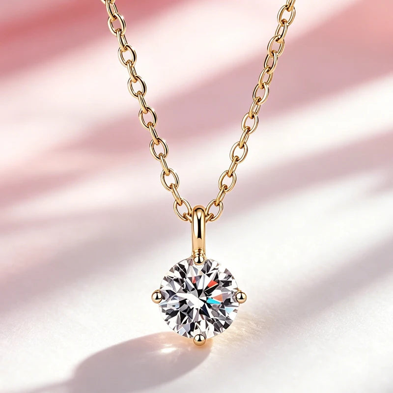 AITERNITY Moissanite Pendant Necklace