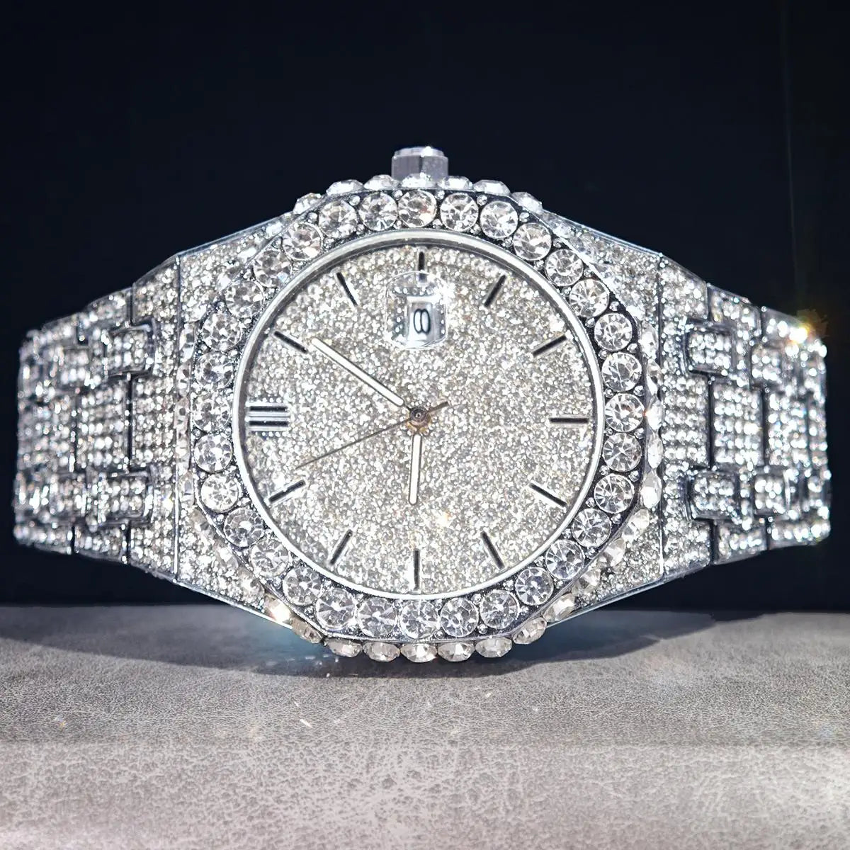 UNIGUET Herren-Hip-Hop-Uhr