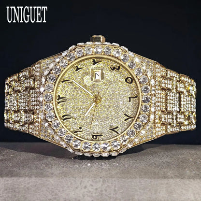 UNIGUET Herren-Hip-Hop-Uhr