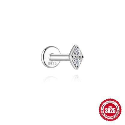 AIDE Certified Moissanite Earrings 925 Sterling Silver Piercing Woman Jewelry Water drops stars moon tassels flowers leaves Gift