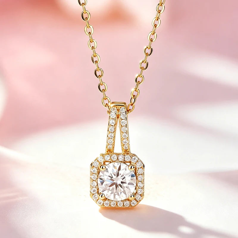 AITERNITY Moissanite Pendant Necklace