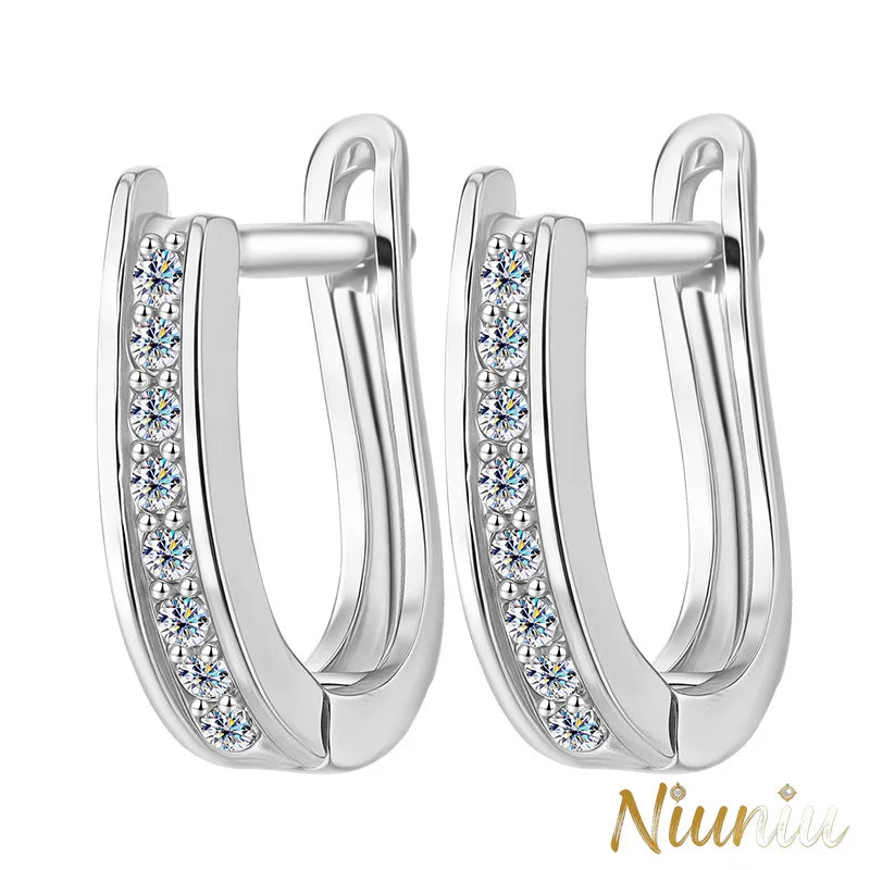 S925 Silver Moissanite Mood Earrings Are Classic and Simple, Luxurious and High-end