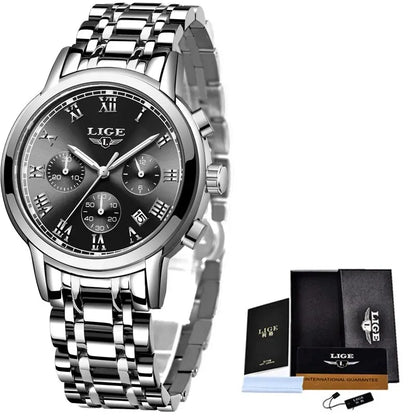 LIGE Relojes Hombre Chronograph Watch
