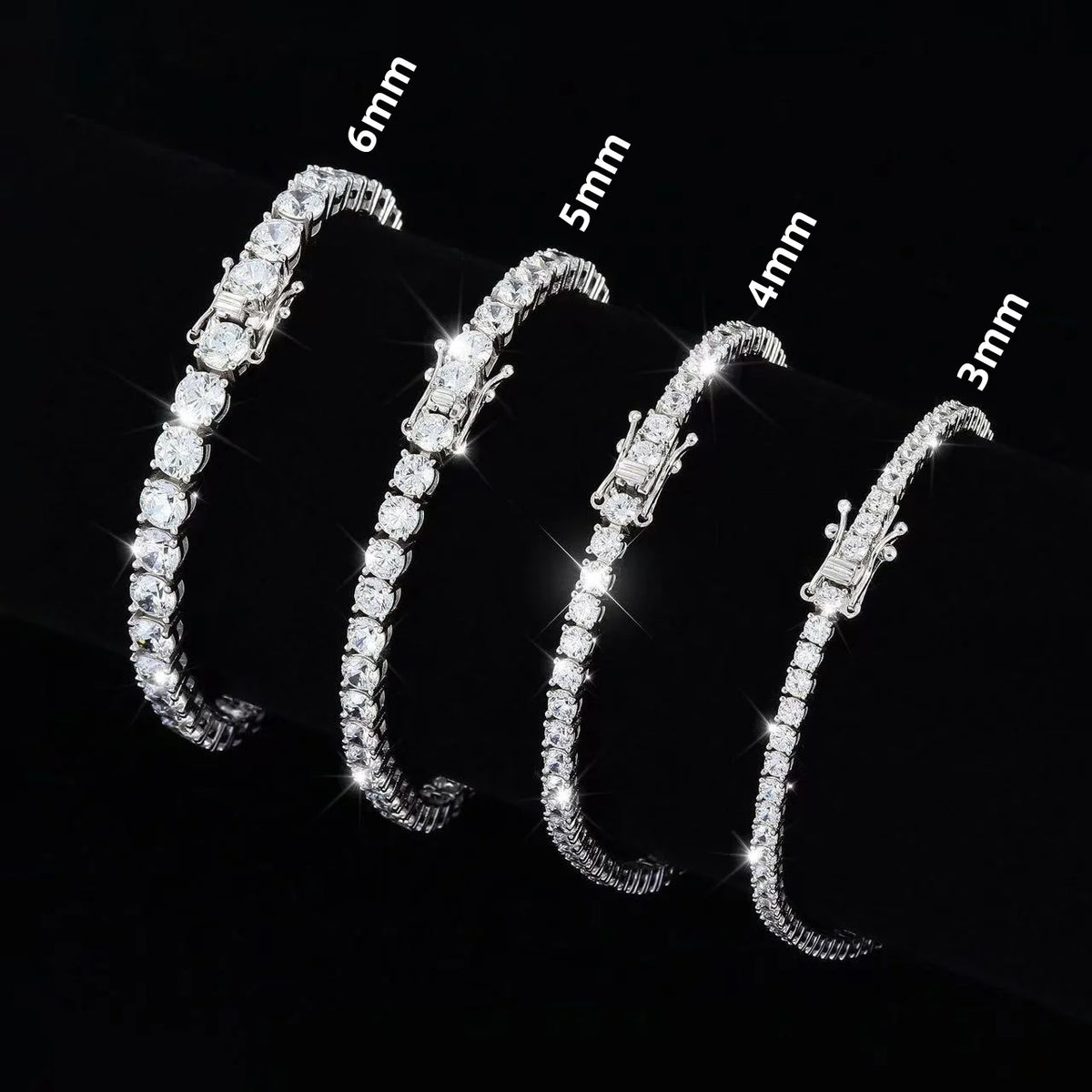The Classic 925 Sterling Silver Moissanite Tennis Bracelet