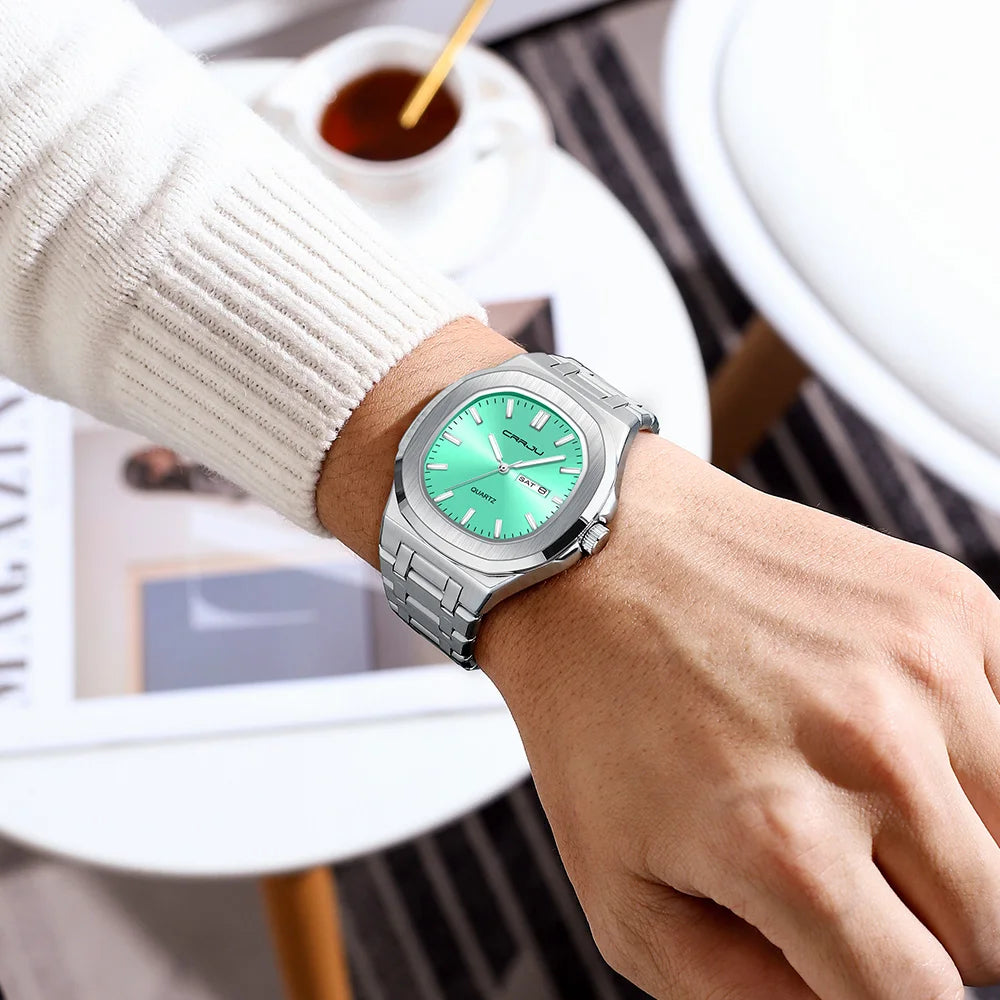 Orologio da uomo in acciaio inossidabile CRRJU
