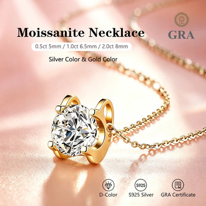 AITERNITY Moissanite Pendant Necklace