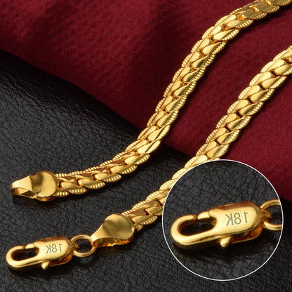 DOTEFFIL 18K Gold &amp; Sterling Silver Necklace and Bracelet