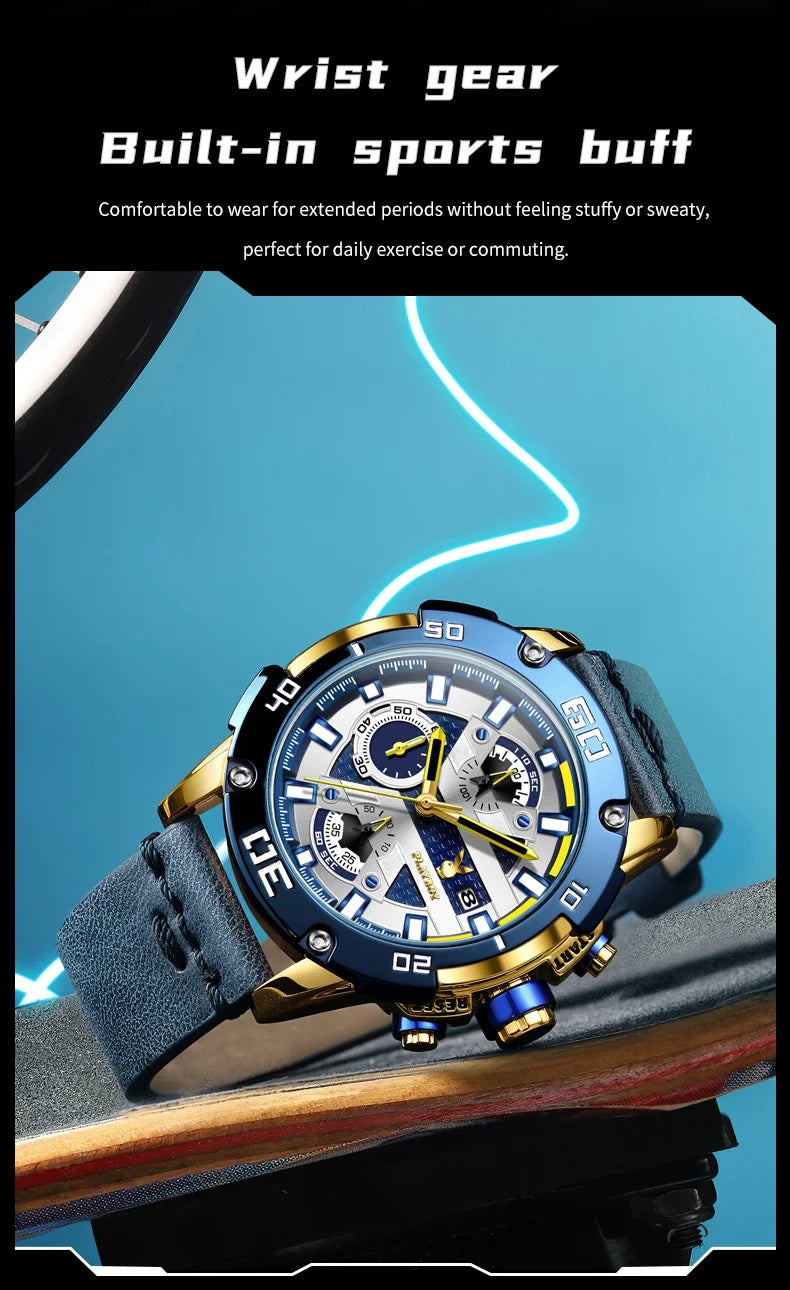 Orologi cronografici da uomo PLAYBOY, resistenti all&