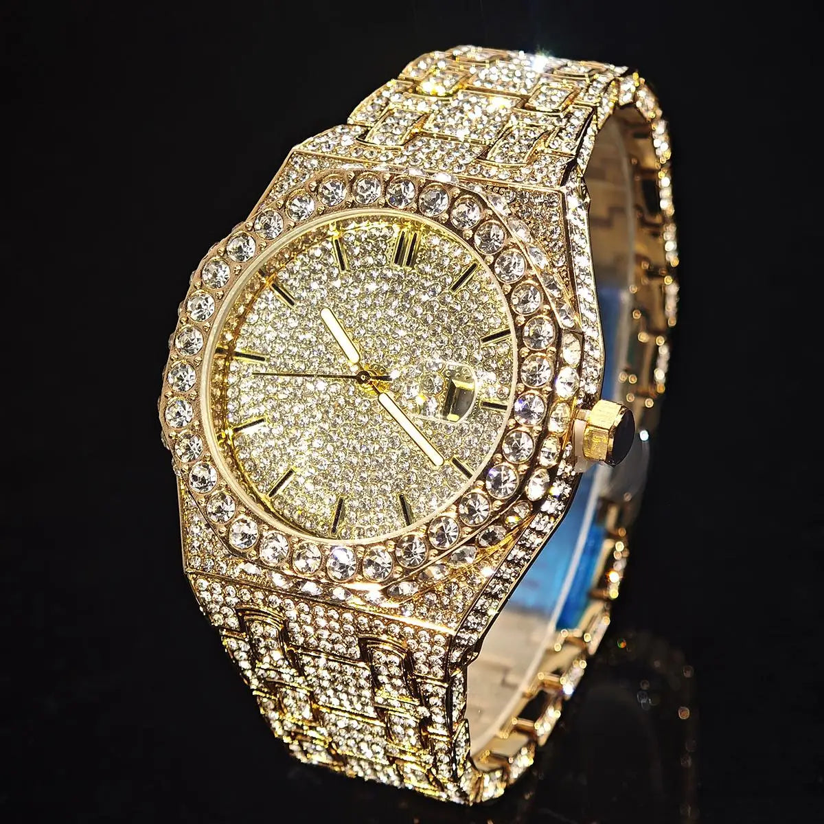UNIGUET Herren-Hip-Hop-Uhr