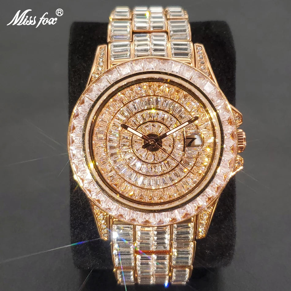 Reloj Iced Out para hombre MISSFOX