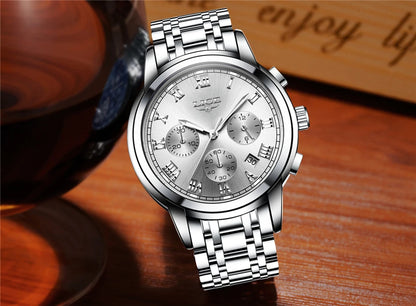 LIGE Relojes Hombre Chronograph Watch