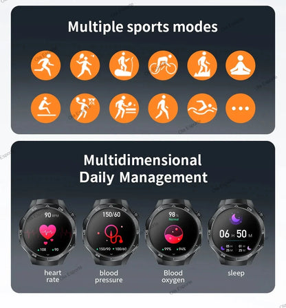OLA ESPORTE Round Unisex Smart Watch for Android or iOS
