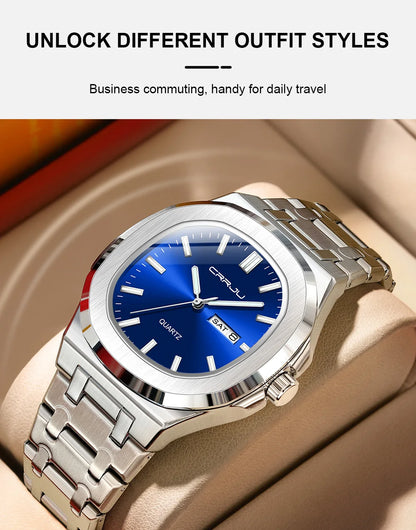 Orologio da uomo in acciaio inossidabile CRRJU