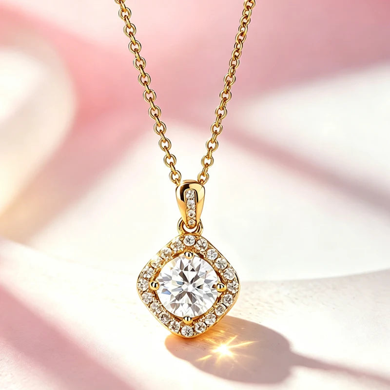 AITERNITY Moissanite Pendant Necklace