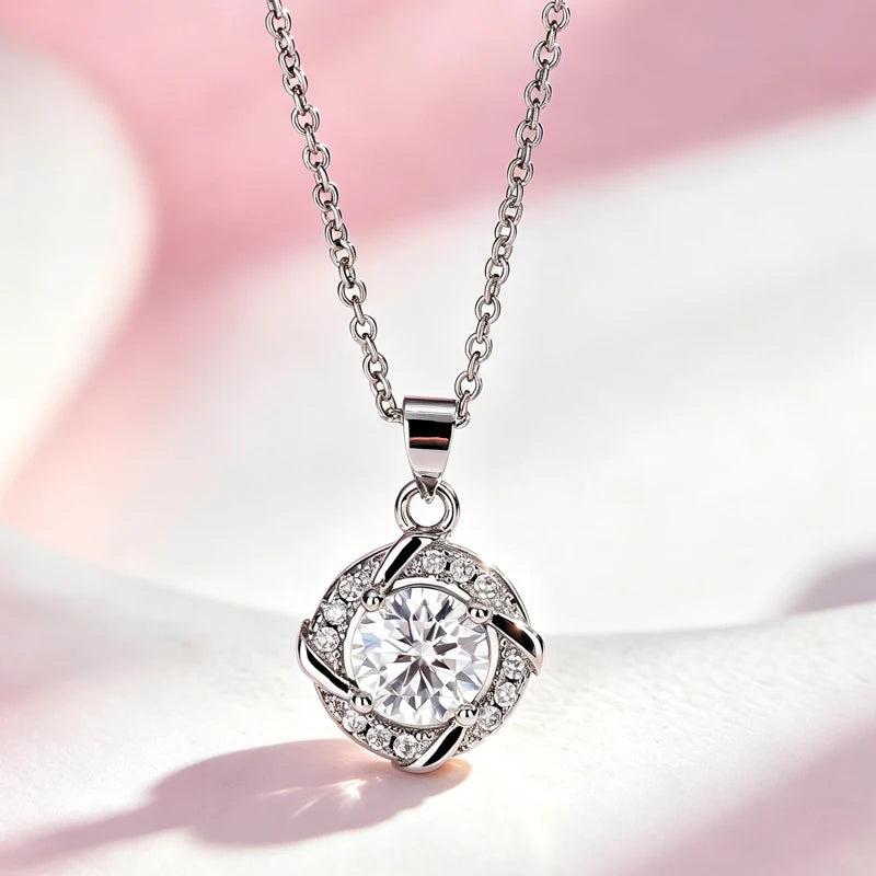 AITERNITY Moissanite Pendant Necklace