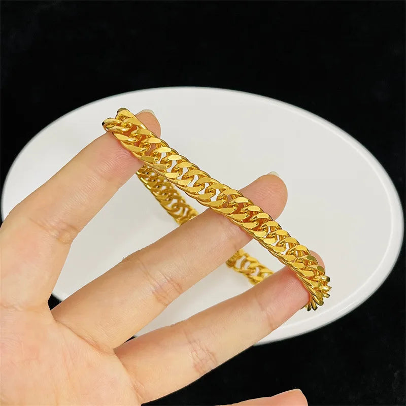 9999 24K real gold jewelry