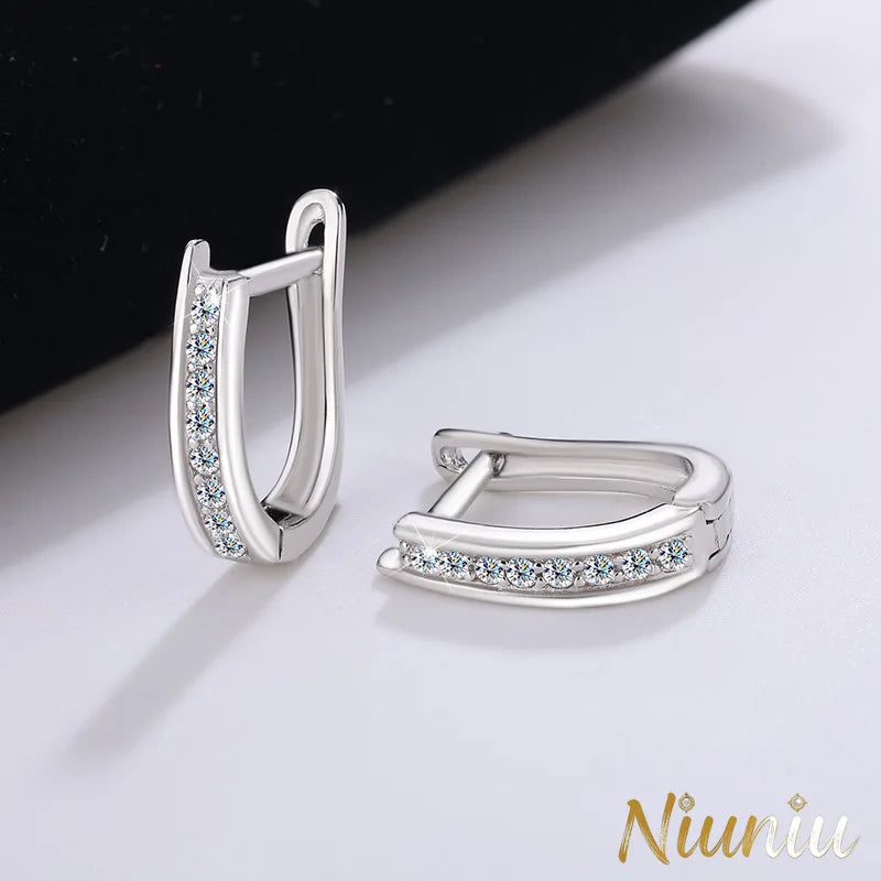 S925 Silver Moissanite Mood Earrings Are Classic and Simple, Luxurious and High-end
