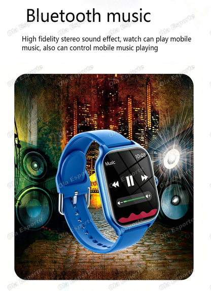 OLA ESPORTE Rectangle Unisex Smart Watch for Android or iOS