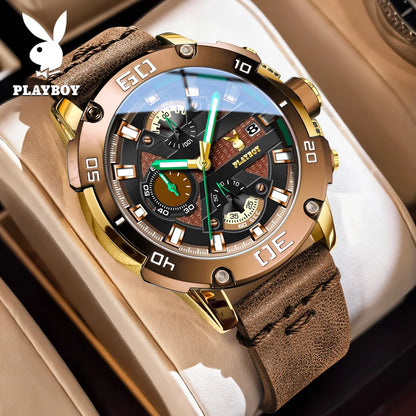 Orologi cronografici da uomo PLAYBOY, resistenti all&