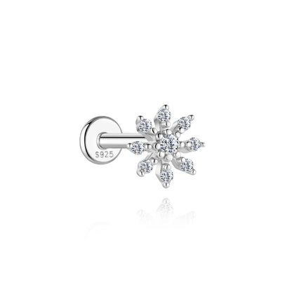 AIDE Certified Moissanite Earrings 925 Sterling Silver Piercing Woman Jewelry Water drops stars moon tassels flowers leaves Gift