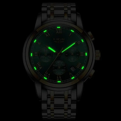 LIGE Relojes Hombre Chronograph Watch