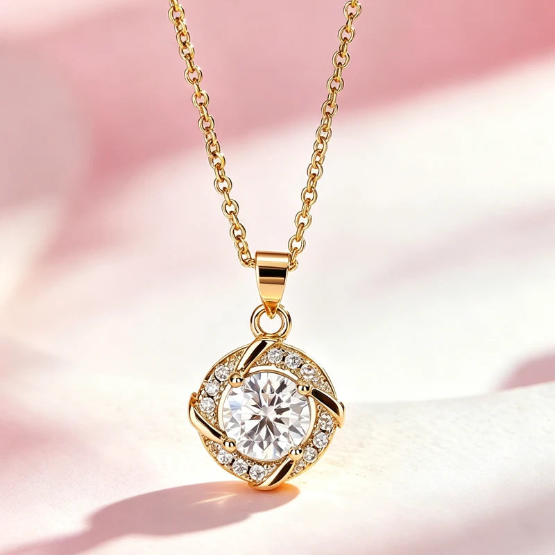 AITERNITY Moissanite Pendant Necklace