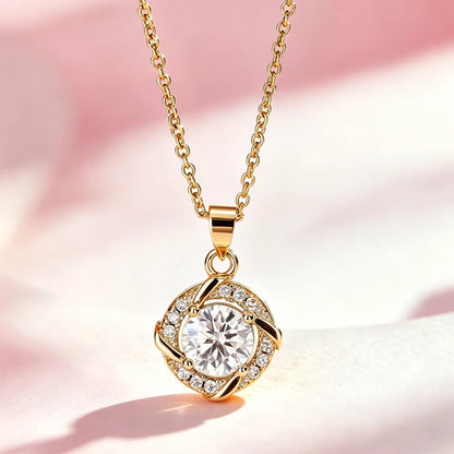 AITERNITY Moissanite Pendant Necklace