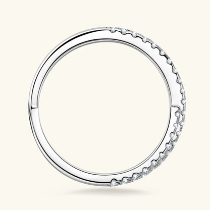 RAPRGOLD GRA Certified Moissanite Rings for Women Girls Solid 925 Sterling Silver Cross Ring Fine Accessories Fine Jewelry Gifts