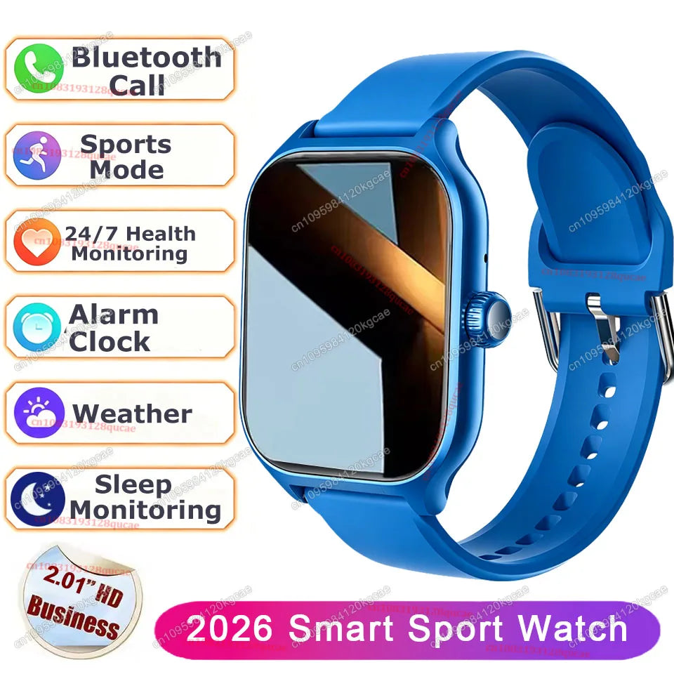 OLA ESPORTE Rectangle Unisex Smart Watch for Android or iOS