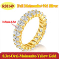 Luxury 0.3ct oval Certified Moissanite Rings For Woman 925 Sterling Silver Jewelry Gift Woman's Moissanite Diamond Ring Gift