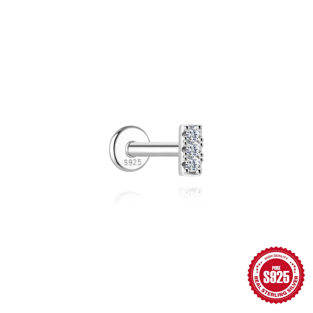 AIDE Certified Moissanite Earrings 925 Sterling Silver Piercing Woman Jewelry Water drops stars moon tassels flowers leaves Gift