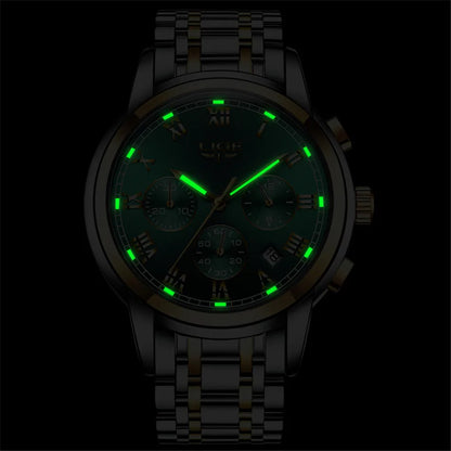 LIGE Relojes Hombre Chronograph Watch