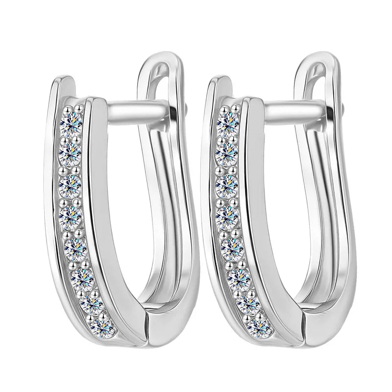 S925 Silver Moissanite Mood Earrings Are Classic and Simple, Luxurious and High-end