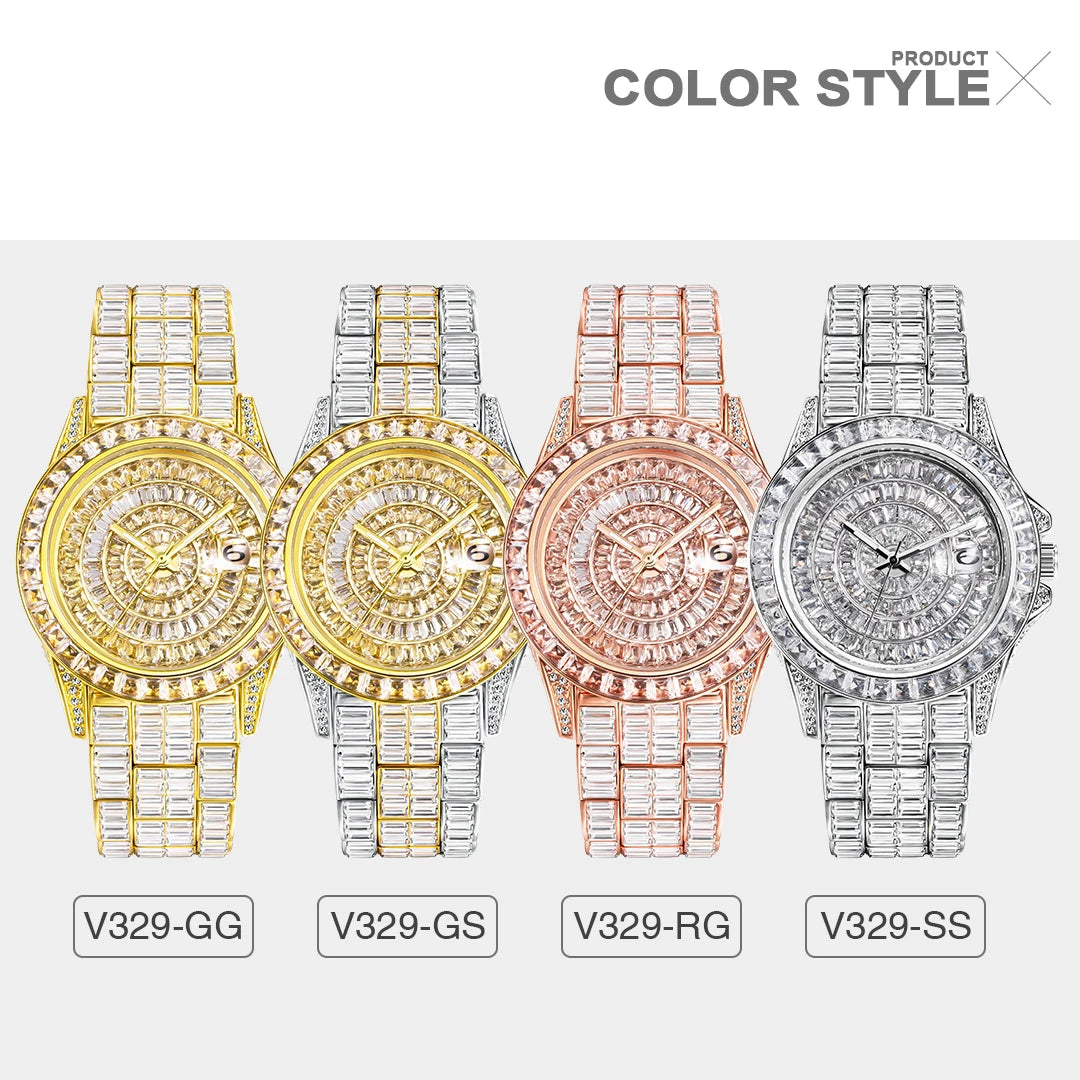 Reloj Iced Out para hombre MISSFOX