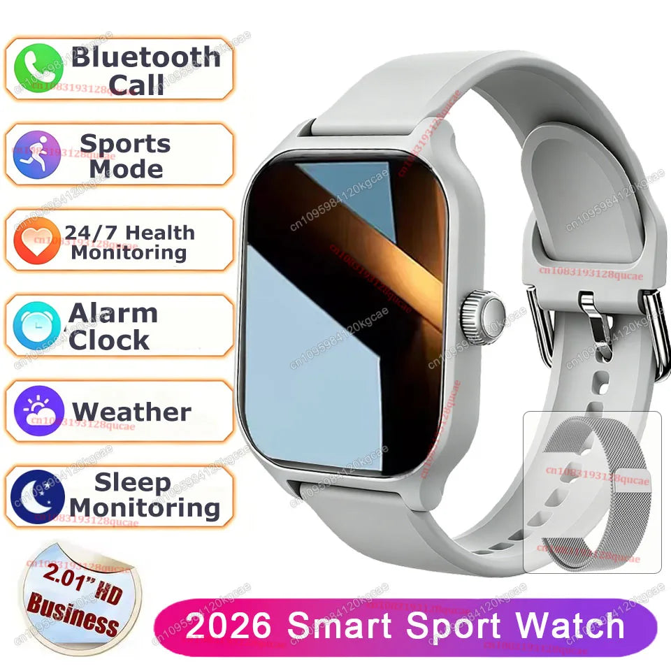 OLA ESPORTE Rectangle Unisex Smart Watch for Android or iOS