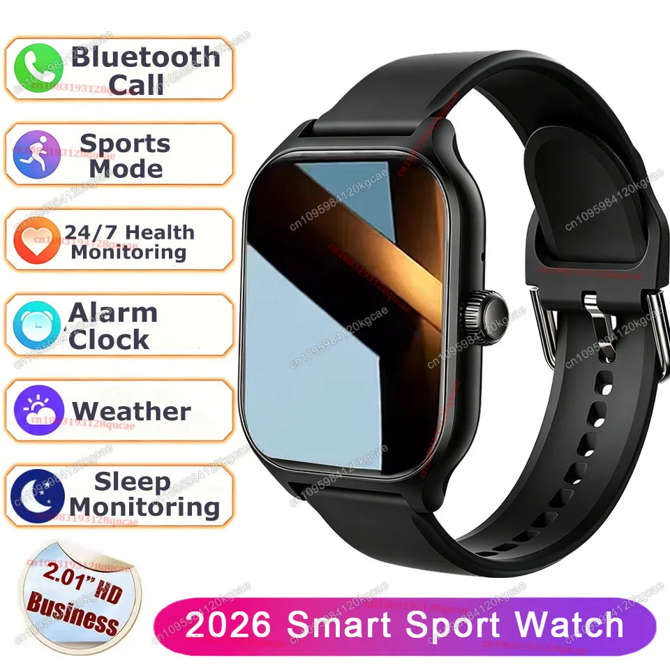 OLA ESPORTE Rectangle Unisex Smart Watch for Android or iOS